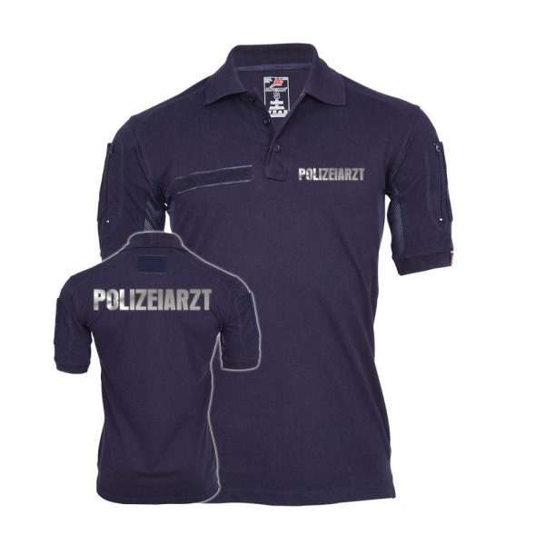 Tactical Poloshirt Polizeiarzt Polizei Arzt Beruf Berufung Dienstzeit #25325