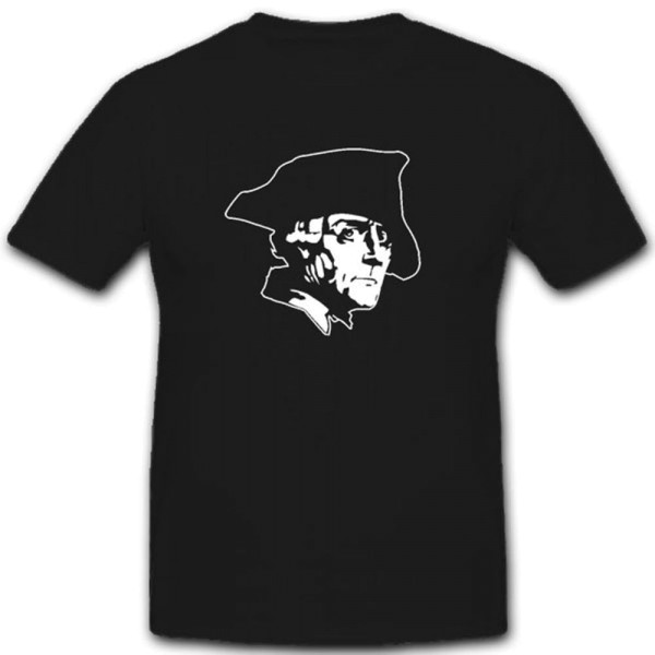 Alter Fritz Profil Friedrich der Große Porträt König - T Shirt #4314