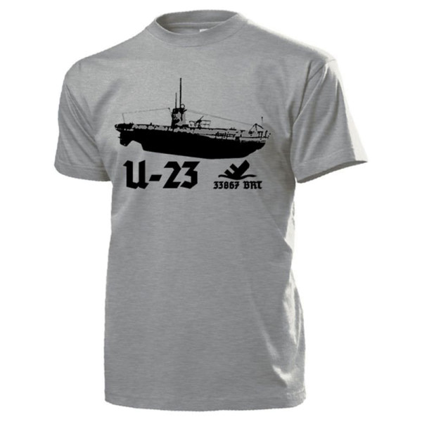 U23 UBoot Typ II B Marine Unterseeboot Schlachtschiff Wappen - T Shirt #13243