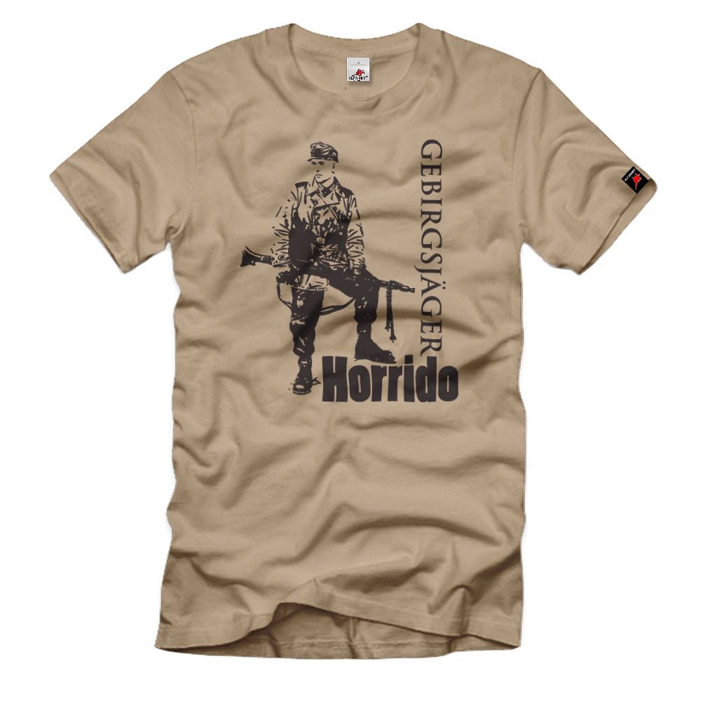 Gebirgsjäger WW2 Horrido MG34 Division GebJg Uniform Stiefel T-Shirt#33434