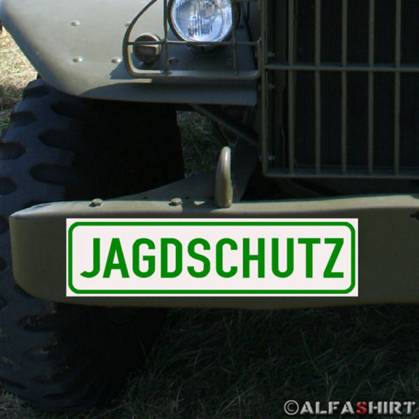 Magnetschild Jagdschutz Jäger Jagd Weimahei für KFZ Fahrzeuge Kübel Iltis A156