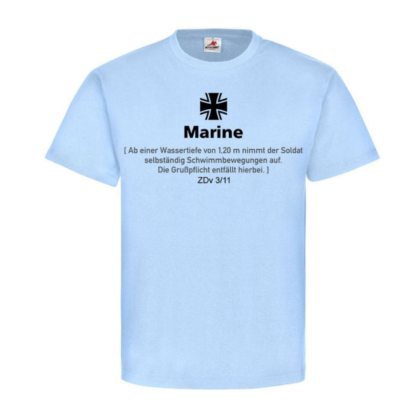 BW Marine Schwimmbewegungen Fun ZDV Spruch Dienstvorschrift T-Shirt #23288