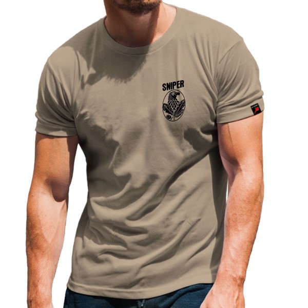 Sniper Scharfschütze Sportschütze Wappen Abzeichen Soldat Militär T Shirt #31369