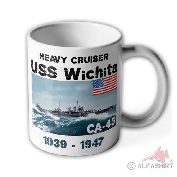 Tasse USS Wichita CA-45 Schwerer Kreuzer US Navy USA #40588