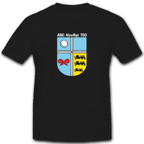 Bundeswehr Abzeichen Deutsche Baden Abc-Abwehrregiment 750 - T Shirt #3806
