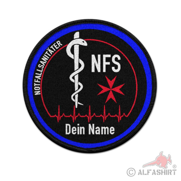 Patch NFS Personalisiert Notfallsanitäter Amalfikreuz Abzeichen Medical ##37861