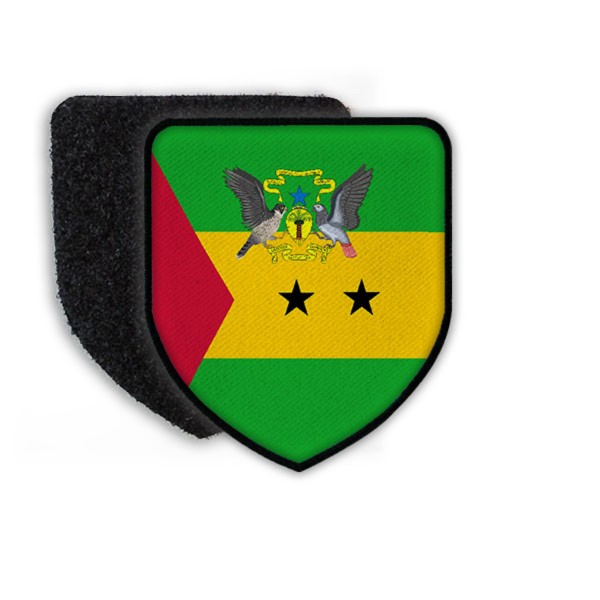 Patch Landeswappenpatch Sao Tome Wappen Wappentier Tauben Flagge Fahne #21964