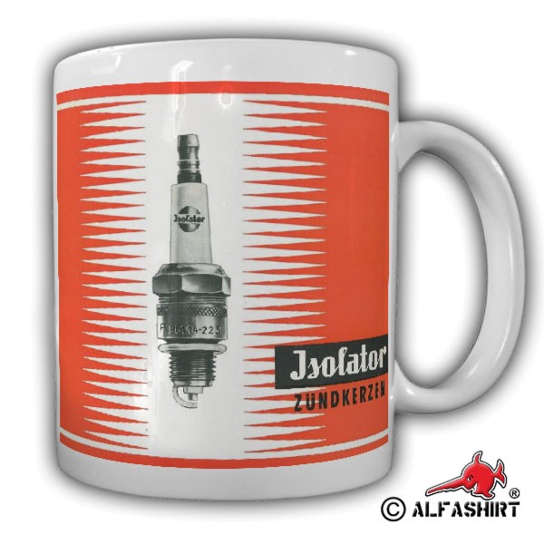 Cup insulator GDR spark plug advertising retro mug # 37193