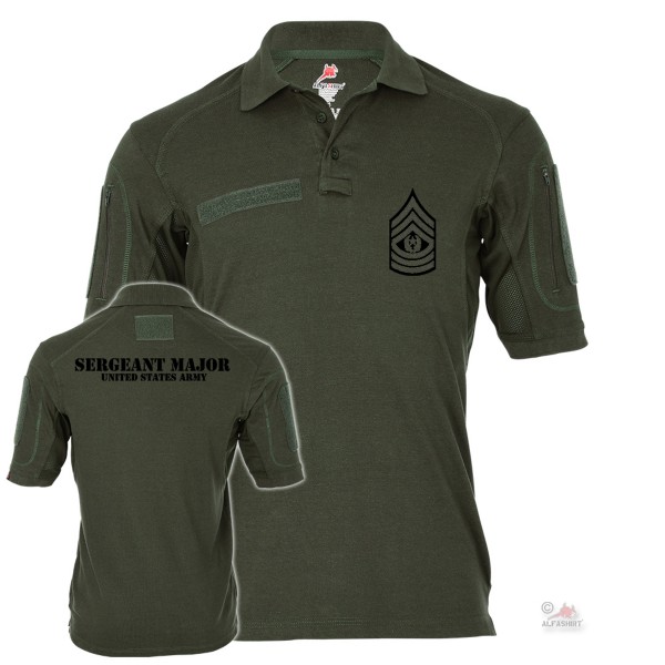Tactical Polo Shirt Alfa Sergeant Major United States Service Shirt Uniform # 19032