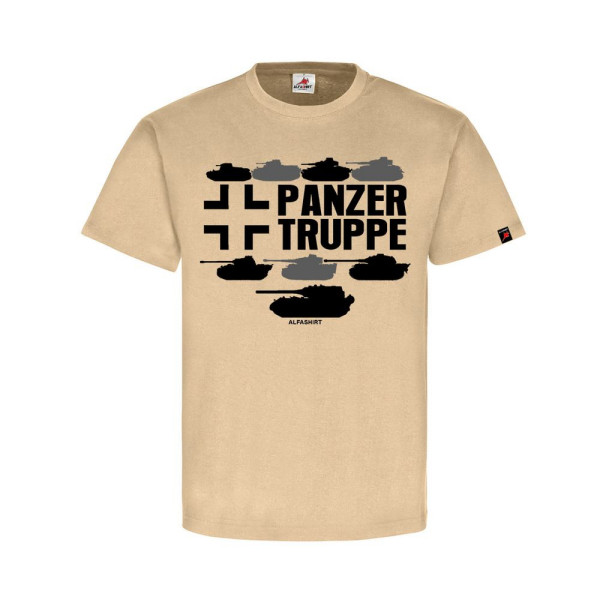 Deutsche Panzer Truppe Panzerkampfwagen Tiger Panther Maus Tshirt sand #31696