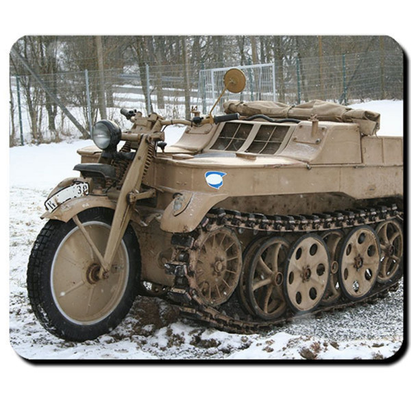 Kettenrad Motorrad Kettenantrieb Deutschland Oldtimer Militär Mauspad #9180