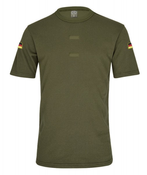 Olives BW Tropen Shirt Bundeswehr Klett Unterhemd Deutschland Flagge #20605