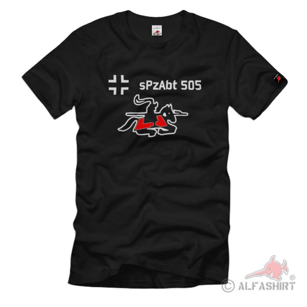 Spzabt 505 Knight WH Coat of Arms Unit WK Tiger Panzer Heavy T Shirt # 2171