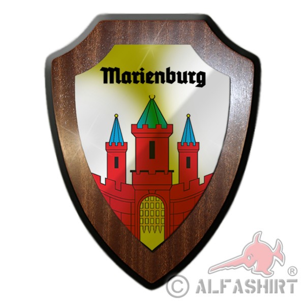Wappenschild Marienburg Polen Pommern Malbork Kreisstadt #25927
