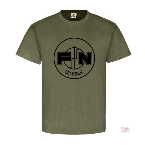 FN Belgique Fabrique National Herstal Fan Belgium Arms Factory - T Shirt # 18602