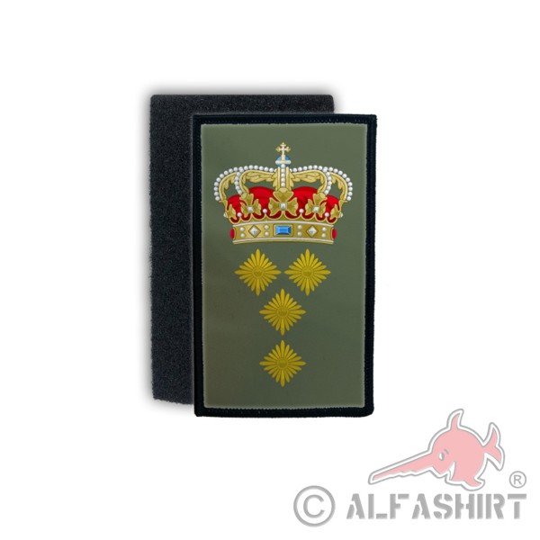 Patch Rank Badge Queen Crown Star General Humor 7.5x4.5cm # 26405