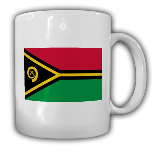 Tasse Republik Vanuatu Flagge Fahne Ripablik Blong Vanuatu Kaffee Becher #14014