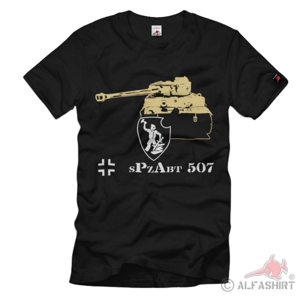 Schwere Tiger Abteilung 507 sPzAbt Tiger Lemberg Militär - T Shirt #1306