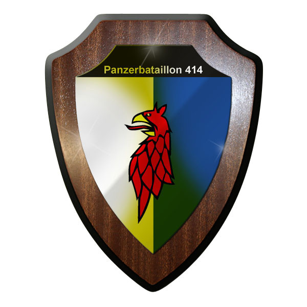 Wappenschild / Wandschild / - PzlBtl 414 Panzerbataillon Bundeswehr Bw #8829