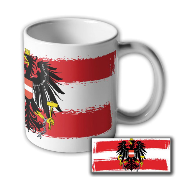 Republik Österreich Fahne Flagge Adler- Tasse #5989