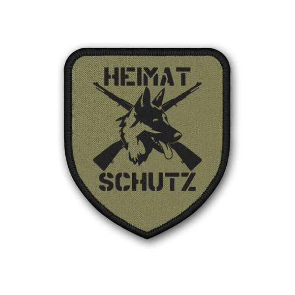 Patch / Aufnäher - Heimatschutz Aufnäher-Schäferhund DSH 98K Gewehr #8171