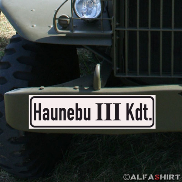 Magnetschild Haunebu 3 Kdt für KFZ Fahrzeuge #A192