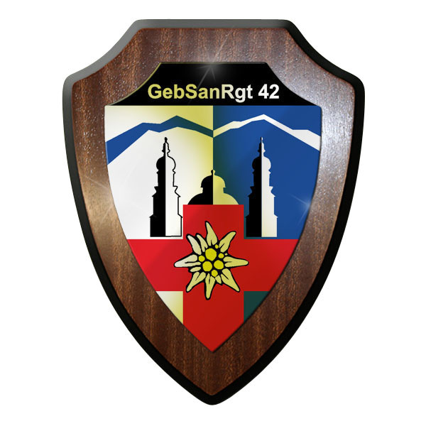 Wappenschild - Gebirgs Sanitäts Regiment 42 GebSanRgt BW Bundeswehr #8988