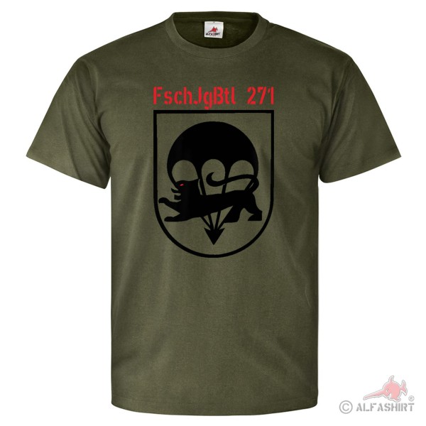 FschJgBtl 271 Fallschirmsprung Verband Fallschirmjäger - T Shirt #26024