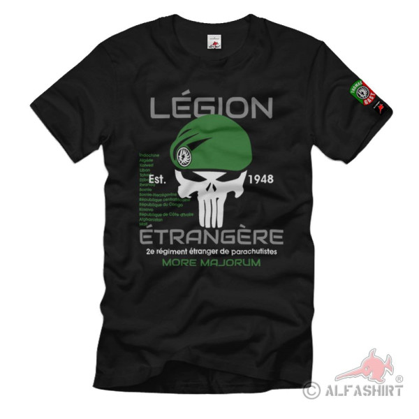 Thomas Gast More Majorum 2nd REP Paratrooper Battles 2nd T-Shirt # 36608