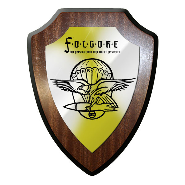 Wappenschild / Wandschild - Folgore Paracadutisti Italien Fallschirmjäger #9731