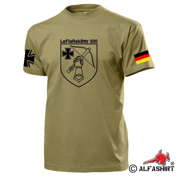 LeFlaRRakBttr 300 Reservists Bundeswehr Light Air Defense - T Shirt # 15535