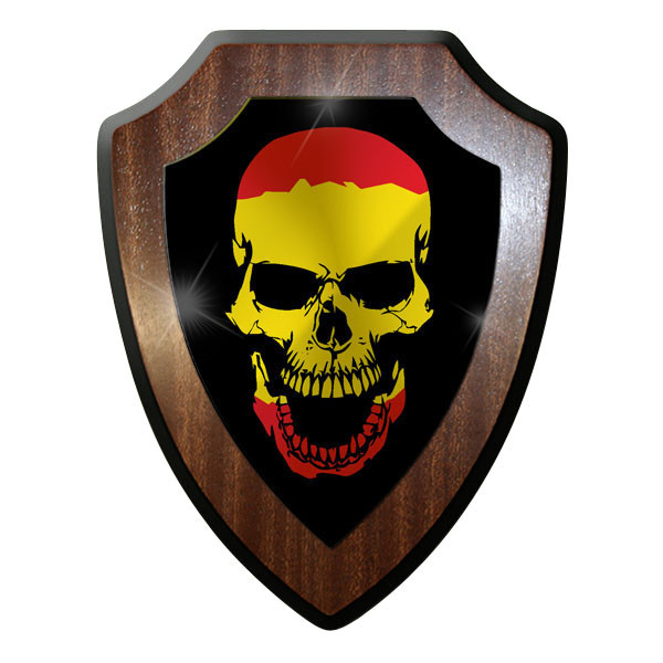 Wappenschild / Wandschild - Spanien Skull Totenschädel Kopf Spanisch - #9670