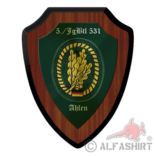 Coat of arms shield 5 JgBtl 531 Ahlen Jäger battalion company Bundeswehr # 40221