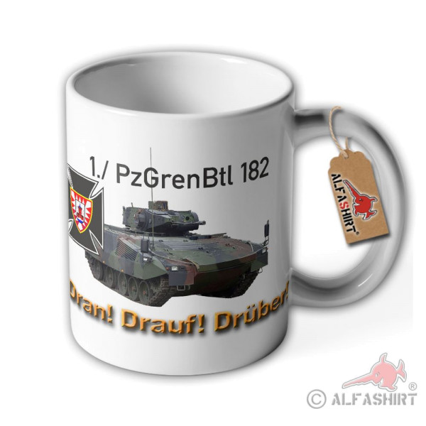 Tasse 1 PzGrenBtl 182 Panzergrenadier-Bataillon Bas Segeberg Bundeswehr #39187