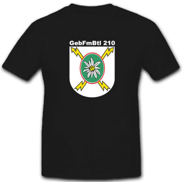 GebFmBtl 210 Bundeswehr Wappen Abzeichen Einheit T Shirt #3371