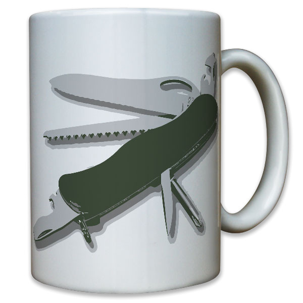 Taschenmesser Messer Schnitzmesser Schnitzer Waffe Soldat - Tasse #8787