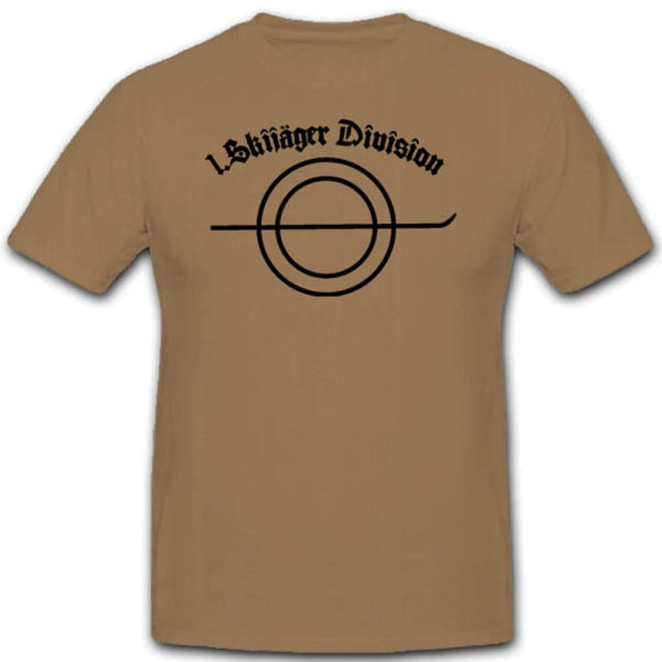 Skijäger Division Wh Wk Militär Abzeichen Wappen Emblem T Shirt #3231