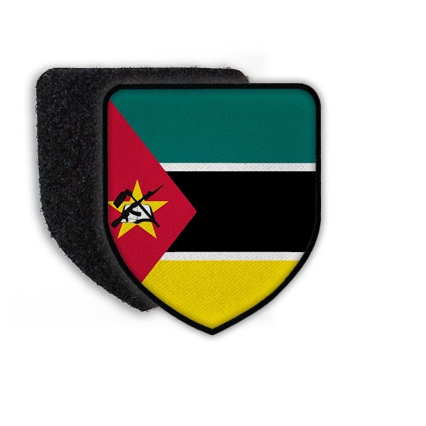 Patch Flagge von Mozambique Emblem Stadtwappen Fahne Wappen Aufnäher Land #21516