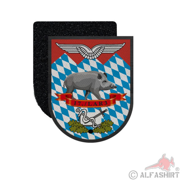 Patch 17 Luftwaffenausbildungsregiment Roth Wildschwein 9x7cm #36771
