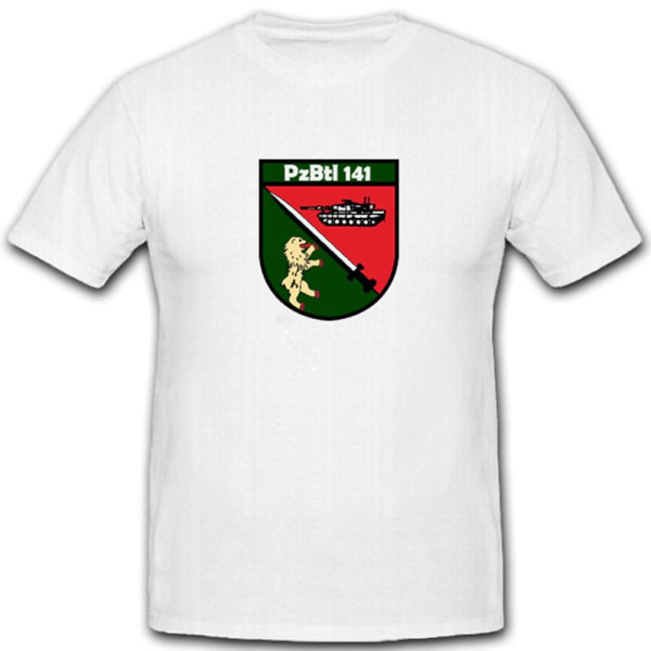 Pzbtl 141 Deutsche Bundeswehr Militär Wappen Abzeichen - T Shirt #4031