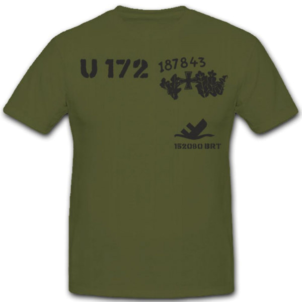 U 172 U Boot Marine U-Boot Untersee Boot Militärische Typ Ix C - T Shirt #4184