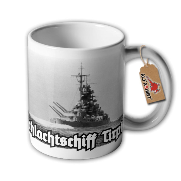 Tasse Schlachtschiff Tirpitz Marine Bismarck Klasse Wilhelmshaven 128 #32876