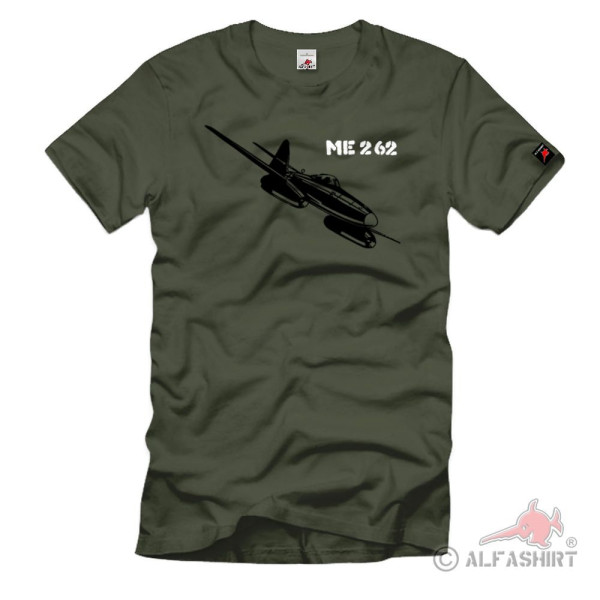 ME 262 Flugzeug Luftwaffe WK 2 Modell- T Shirt Herren khaki #1042