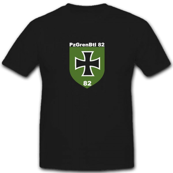Bundeswehr Wappen Abzeichen Emblem Pzgrenbtl 82 - T Shirt #4021