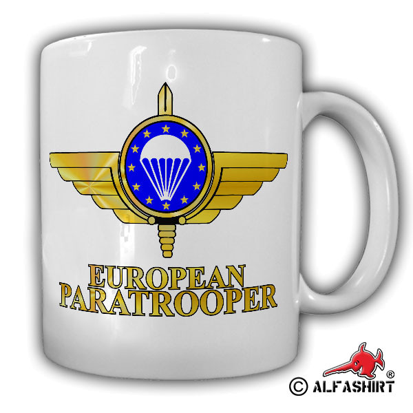 European Paratrooper EMFV Fallschirmjäger Fallschirmspringer Verein Tasse #17316