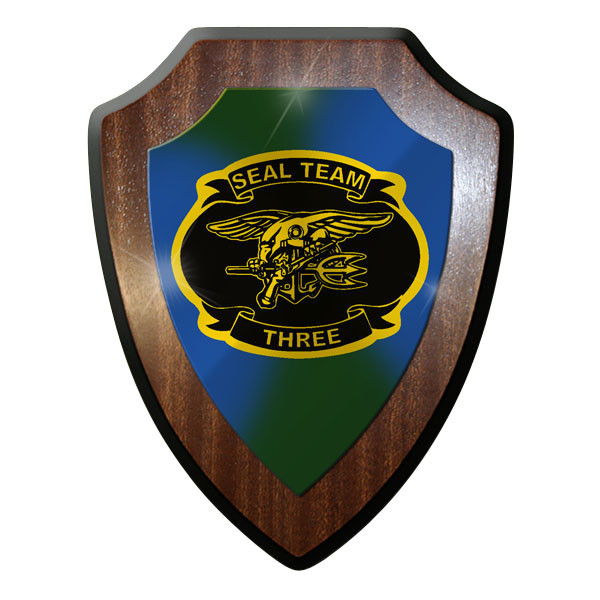 Wappenschild / Wandschild -SEAL Team 3 Navy Marine USA Amerika Sof #9858