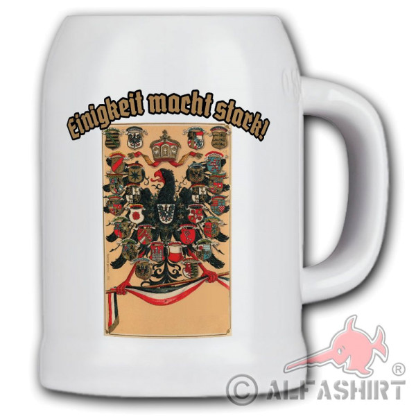 Mug / beer mug unity eagle Prussia coat of arms eagle Prussia Bavaria #39058