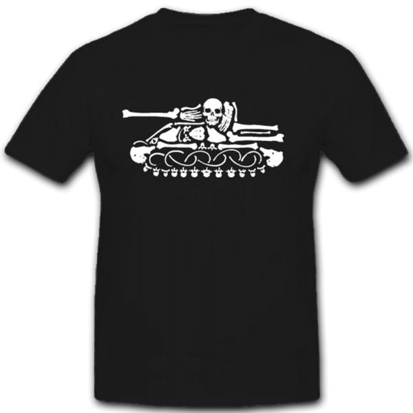 Totenschädel Panzer-Knochen Schädel Skelett Totenkopf Kunst - T Shirt #7692