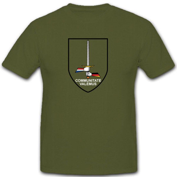 Deutsch Niederländisches Korps Münster Holland Communitate Valemus T Shirt #2923