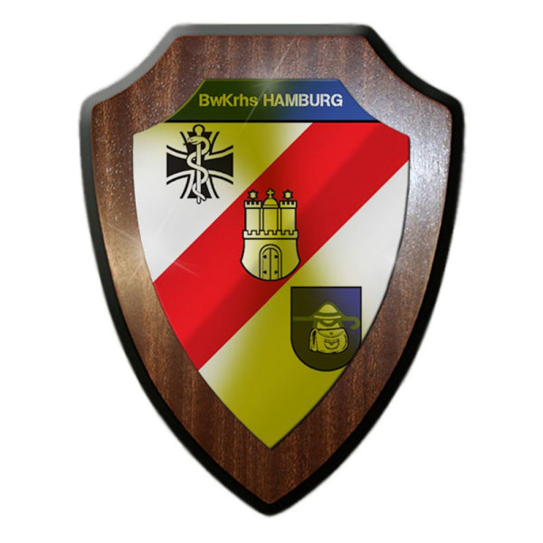 Wappenschild BwKrhs Hamburg Bundeswehrkrankenhaus BW Sanitäter Emblem #23227